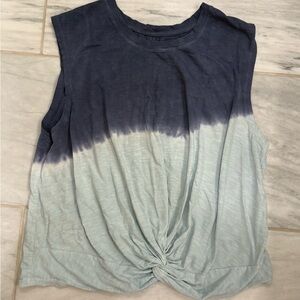 Zella blue tie dyed shirt